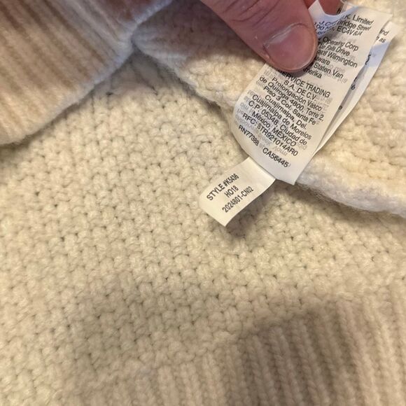 Madewell Cream Wool Blend Soft Thick Sweater Women’s Small - Picture 7 of 7